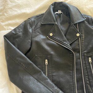 TOPSHOP Faux Leather Biker Jacket